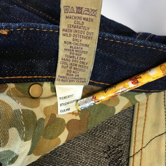 PSPS Skinny Fit Button Fly Selvedge Jeans 32 - Picture 8 of 12